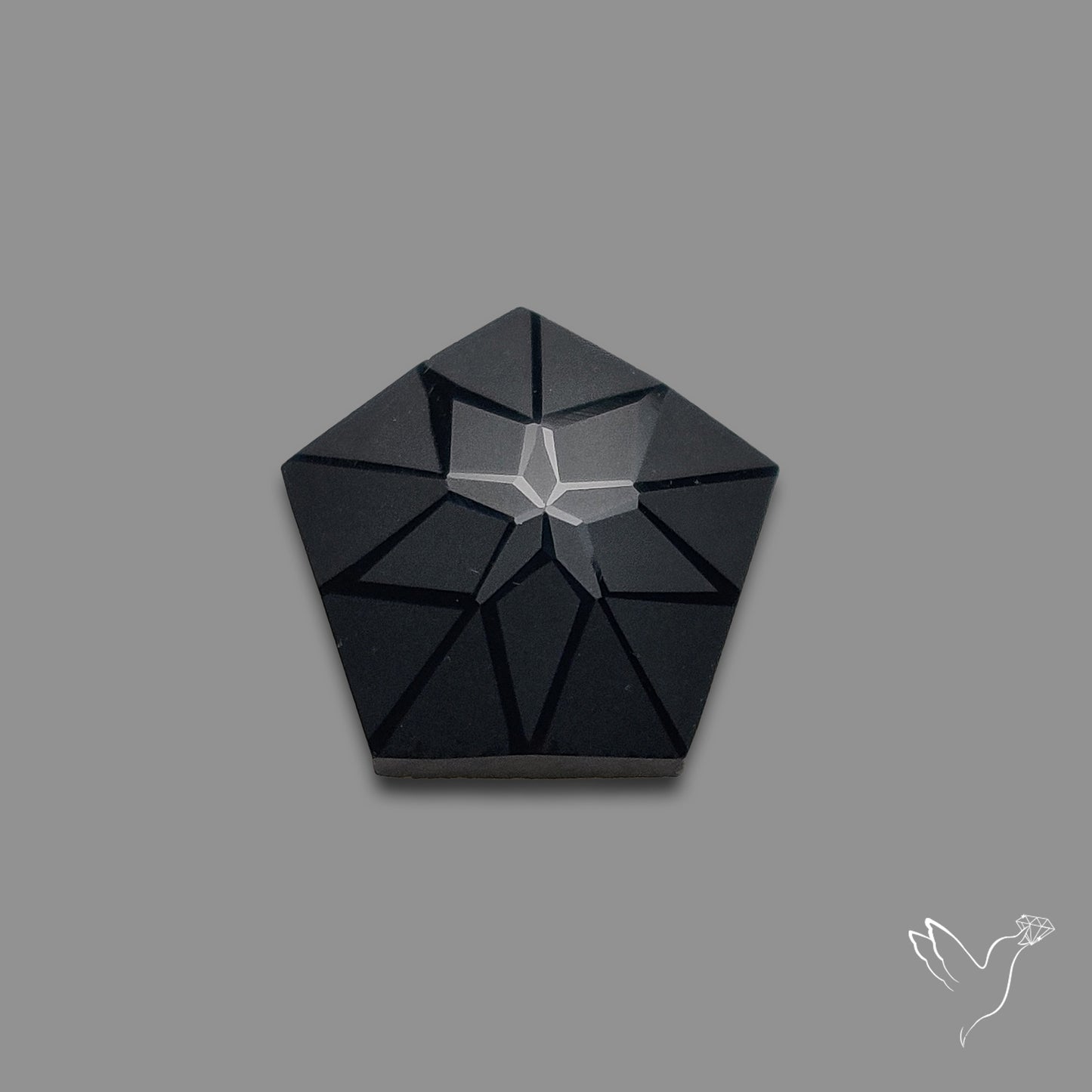 Black Spinel Precision Cut Handcarved