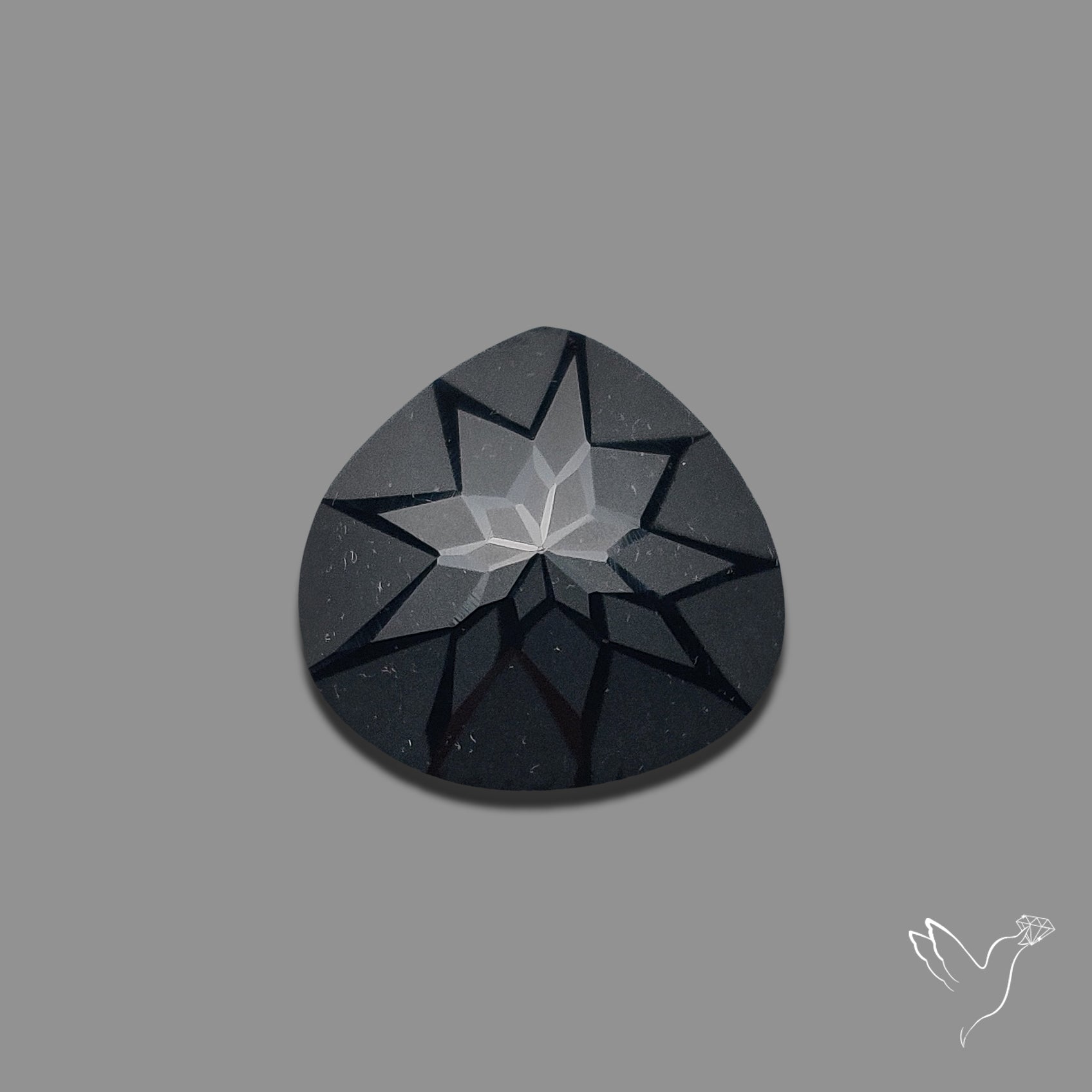 Black Spinel Precision Cut Handcarved