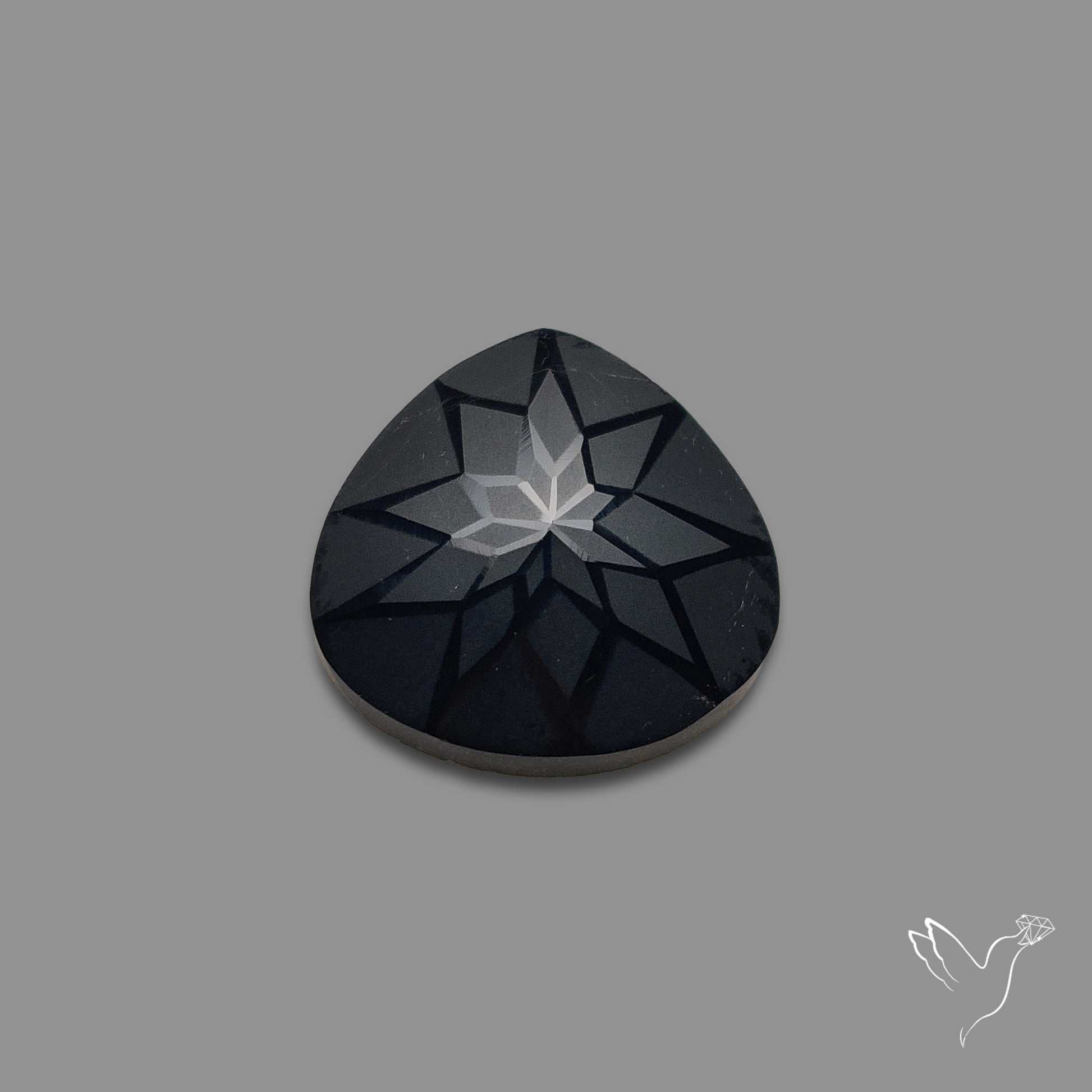 Black Spinel Precision Cut Handcarved