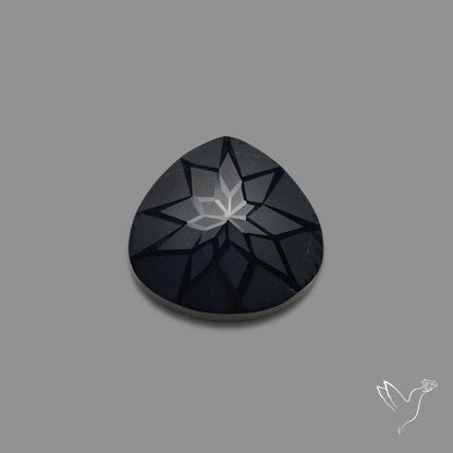 Black Spinel Precision Cut Handcarved