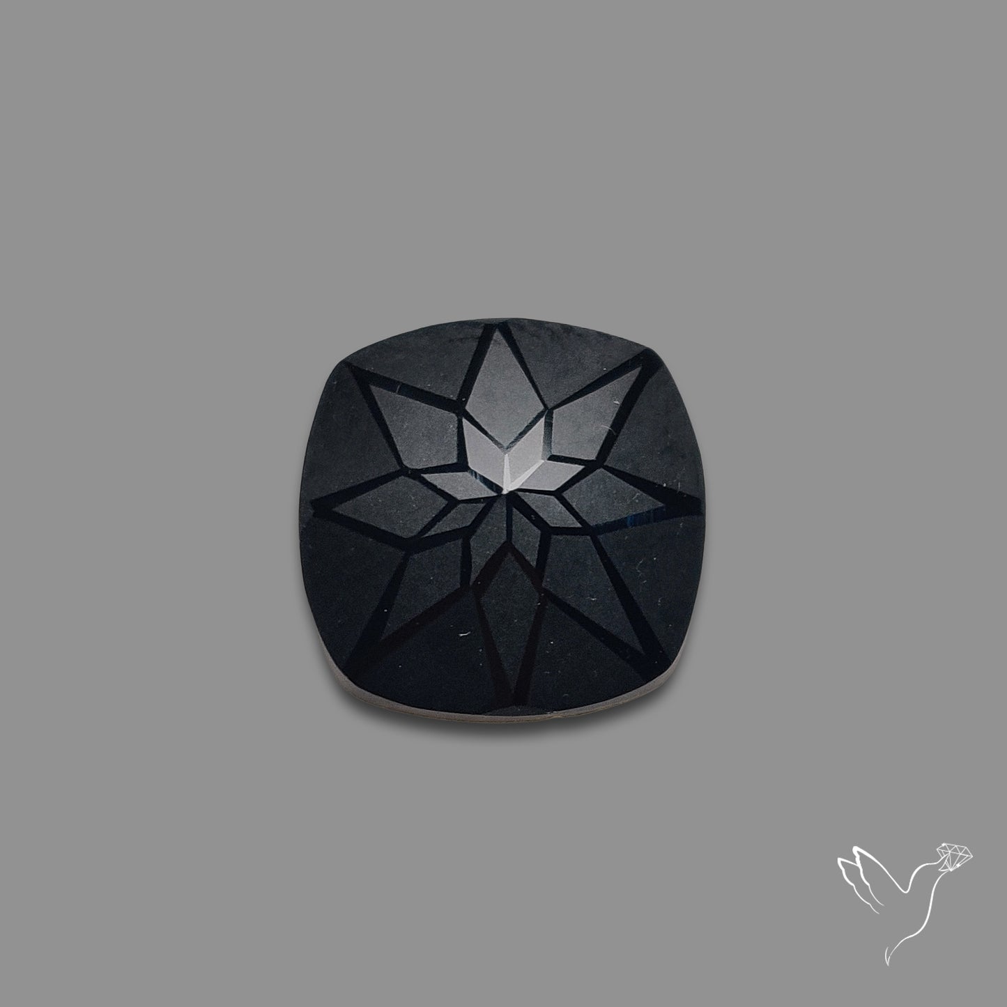Black Spinel Precision Cut Handcarved