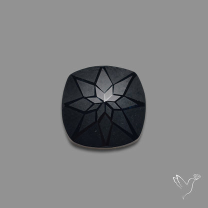 Black Spinel Precision Cut Handcarved