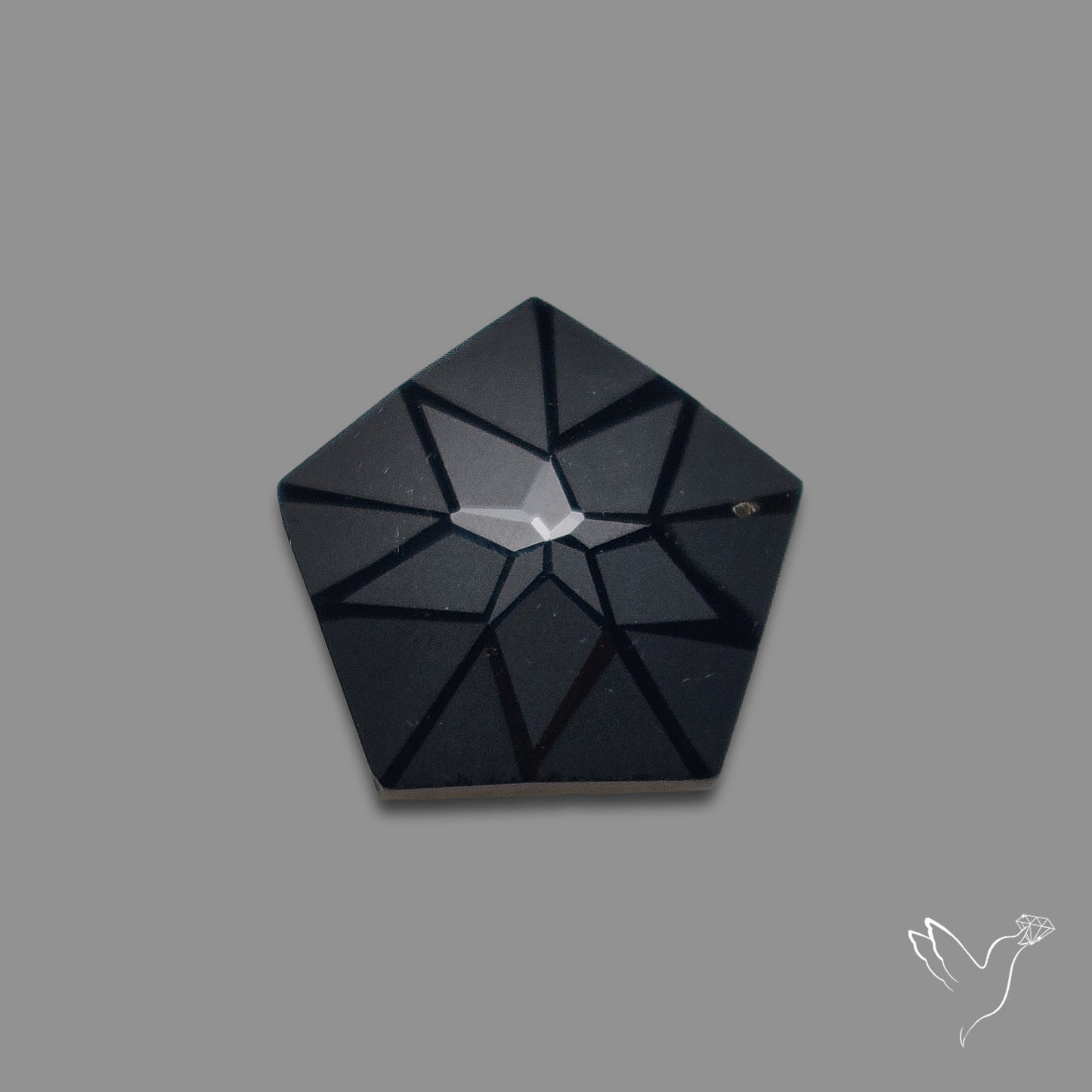 Black Spinel Precision Cut Handcarved