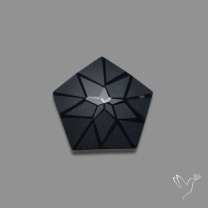 Black Spinel Precision Cut Handcarved