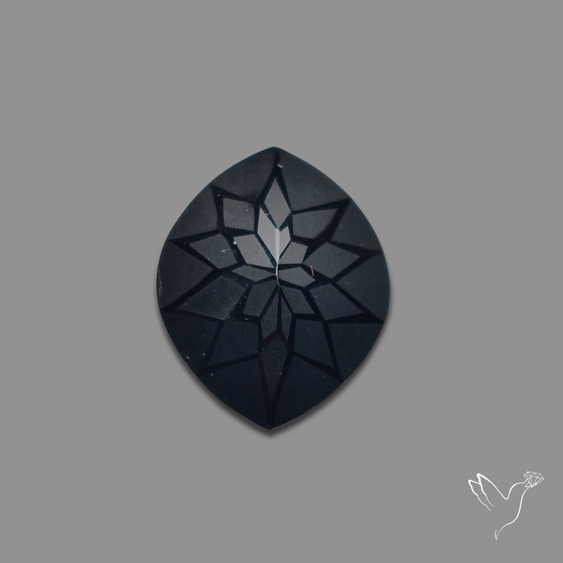 Black Spinel Precision Cut Handcarved