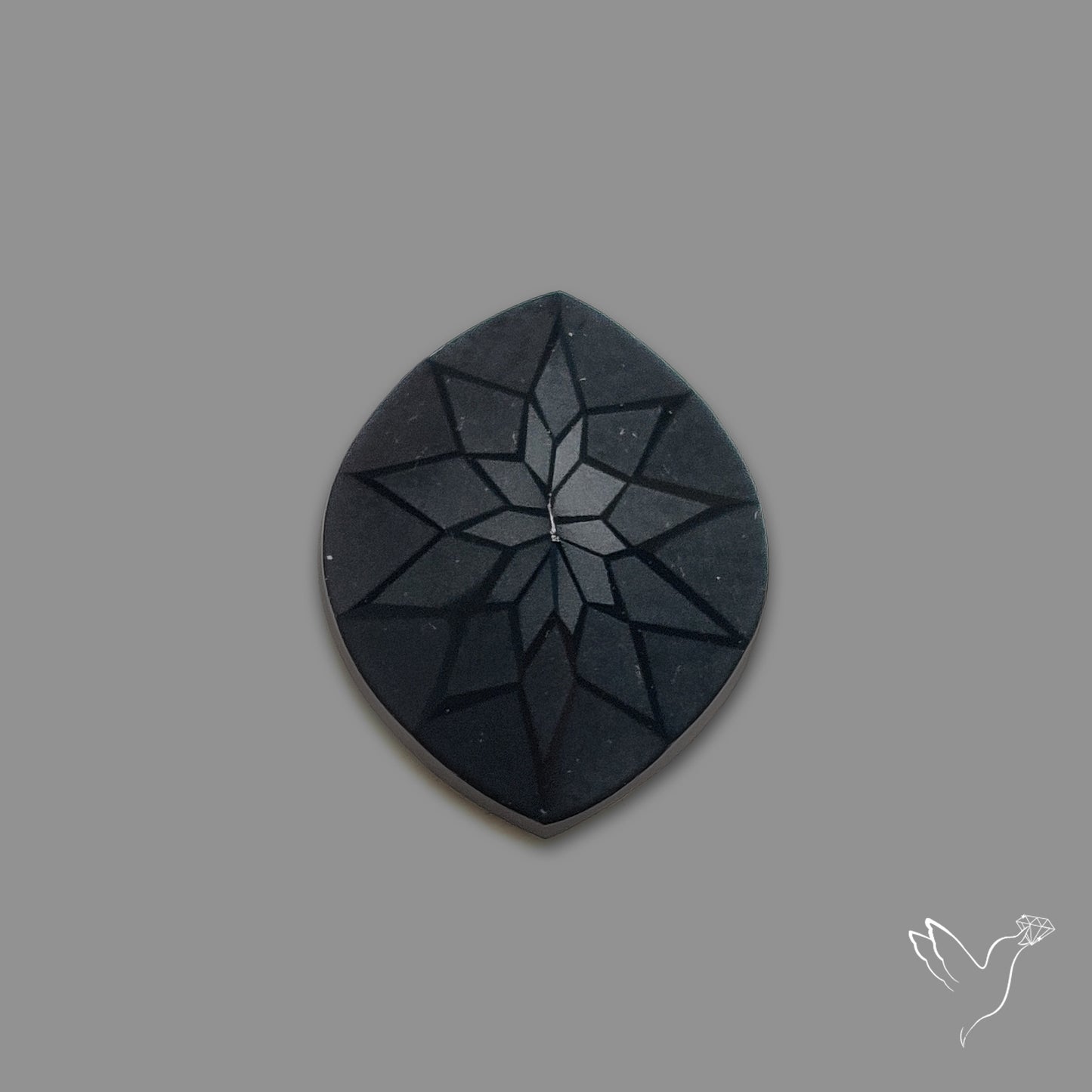 Black Spinel Precision Cut Handcarved