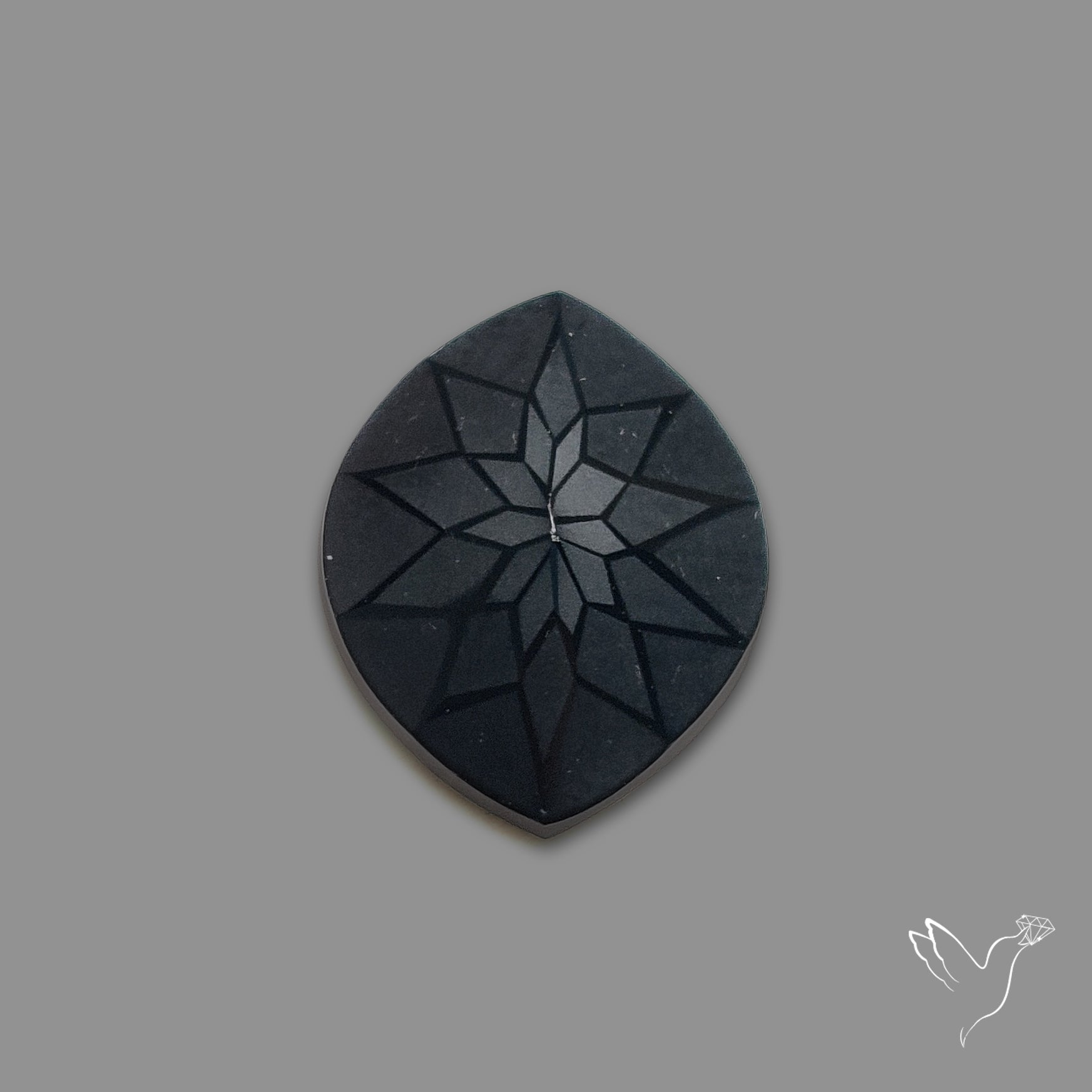 Black Spinel Precision Cut Handcarved