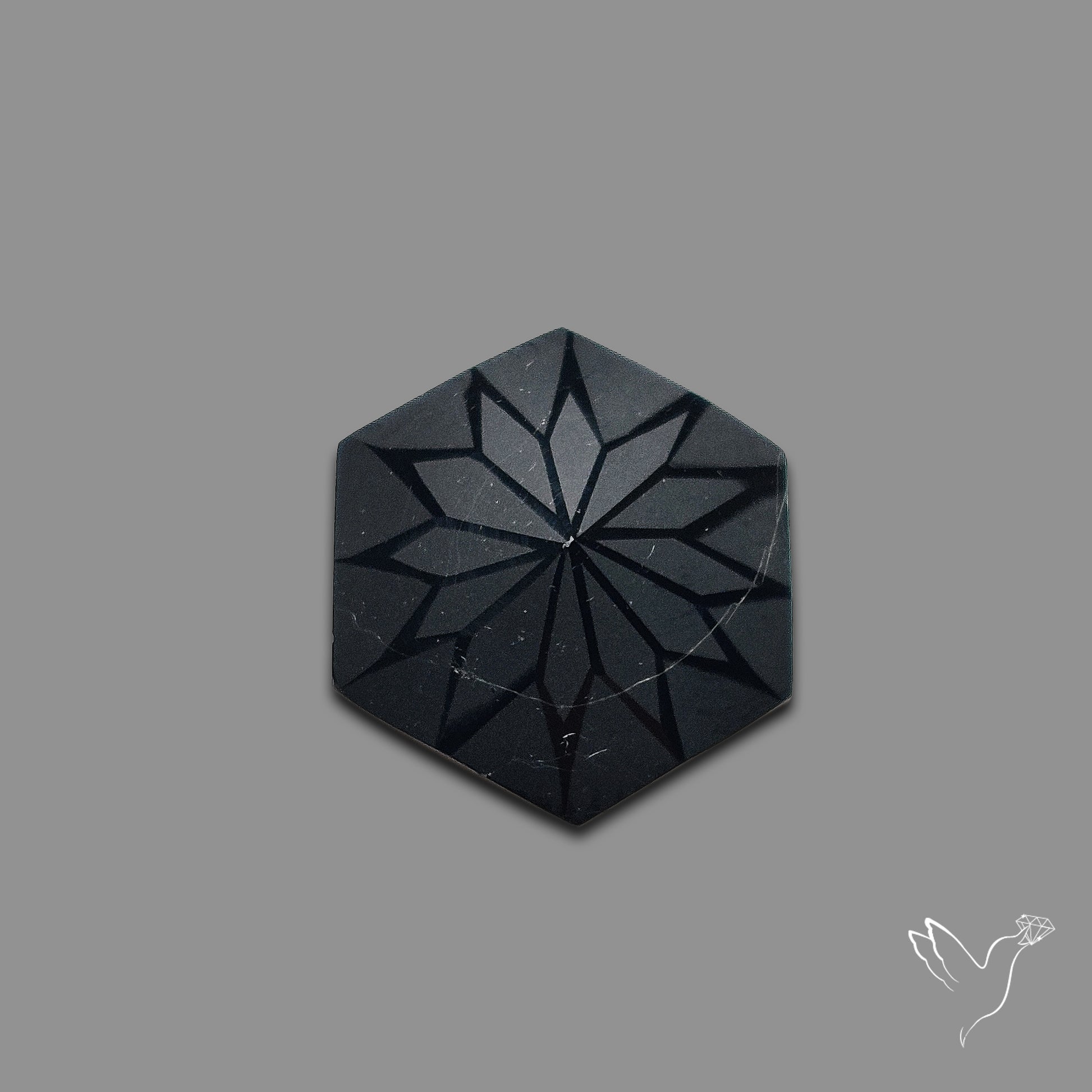 Black Spinel Precision Cut Handcarved