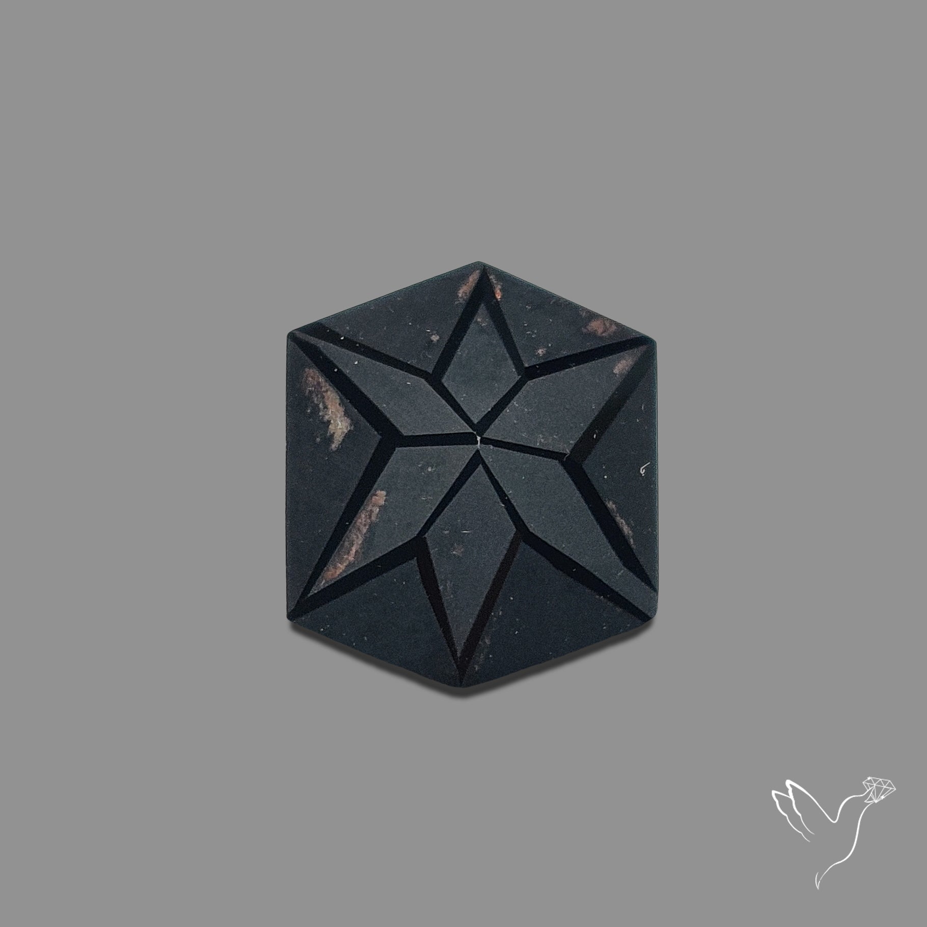 Black Spinel Precision Cut Handcarved