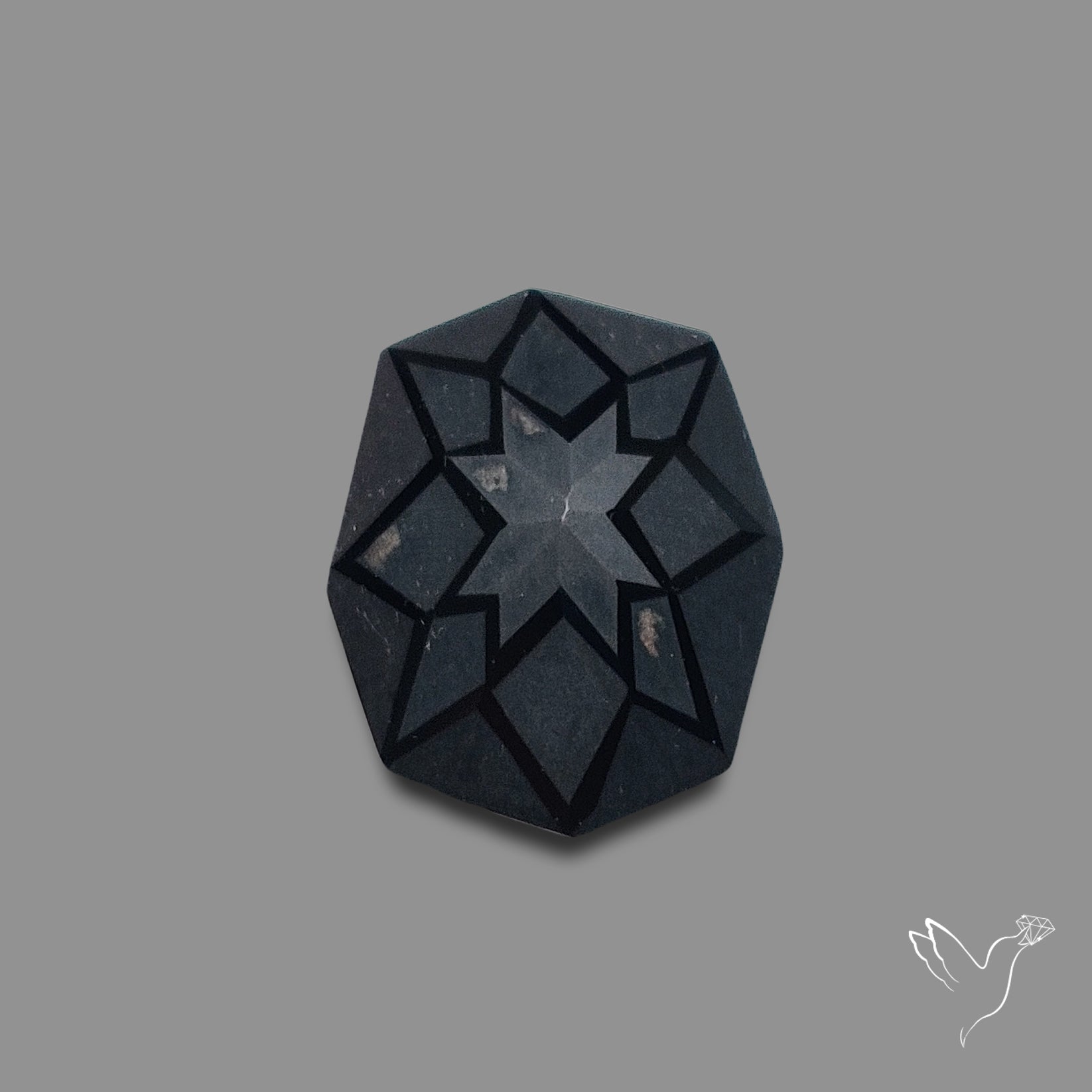 Black Spinel Precision Cut Handcarved