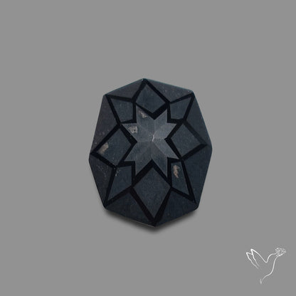 Black Spinel Precision Cut Handcarved