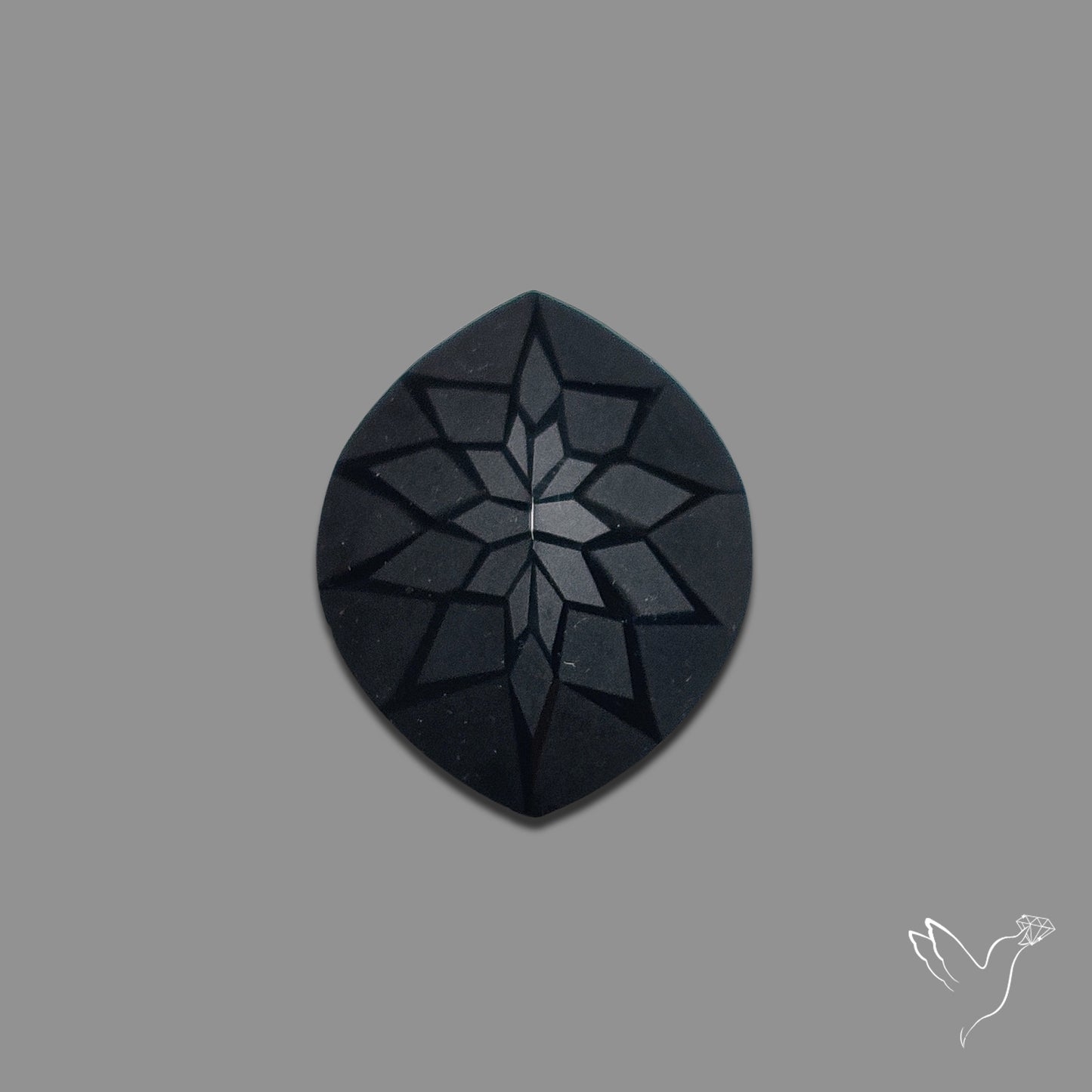 Black Spinel Precision Cut Handcarved