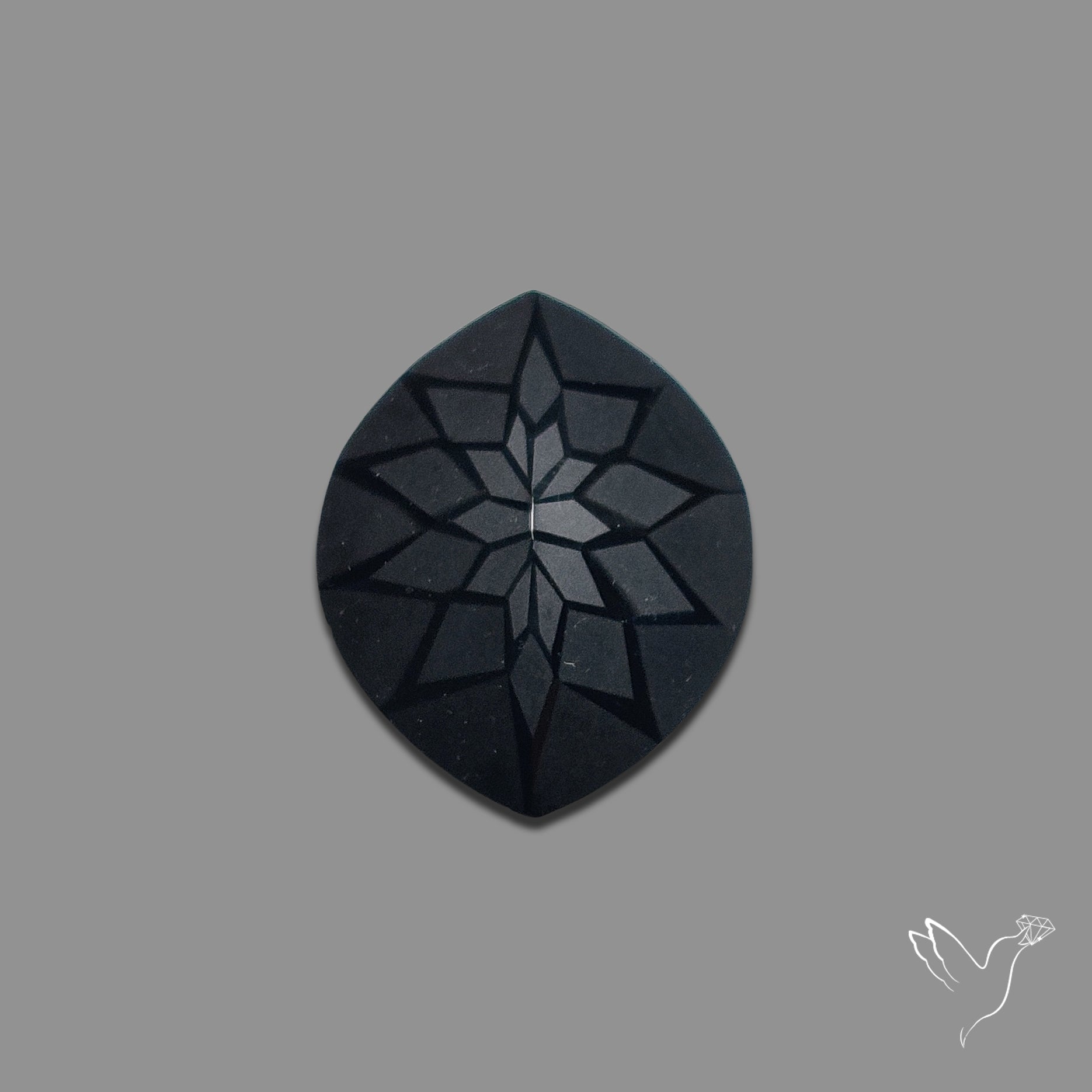 Black Spinel Precision Cut Handcarved