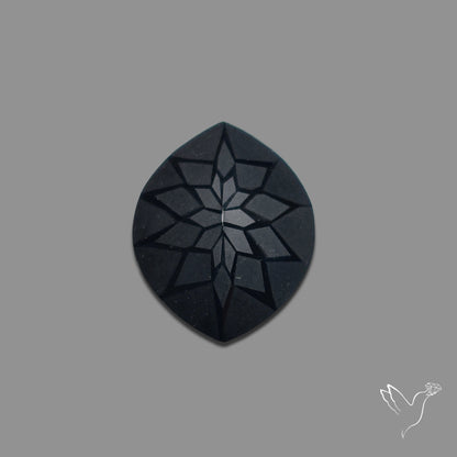Black Spinel Precision Cut Handcarved