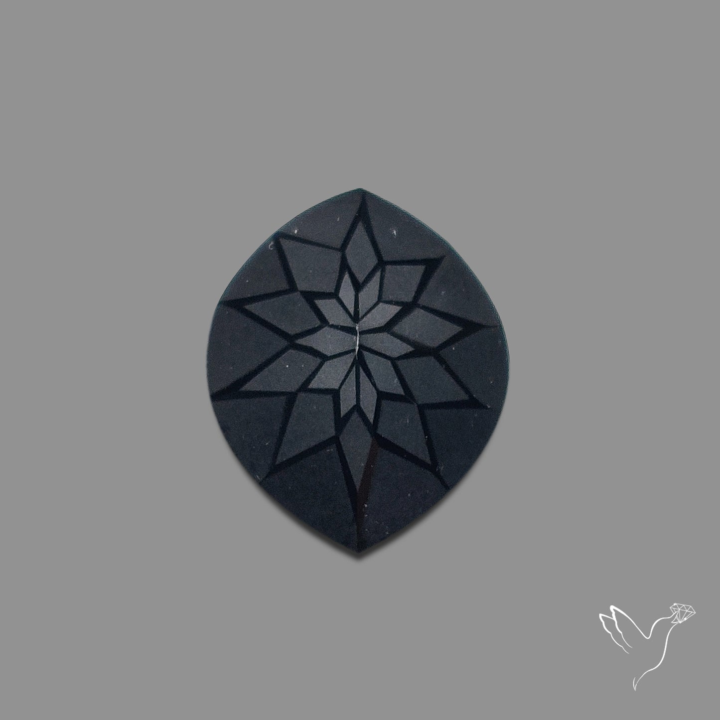 Black Spinel Precision Cut Handcarved