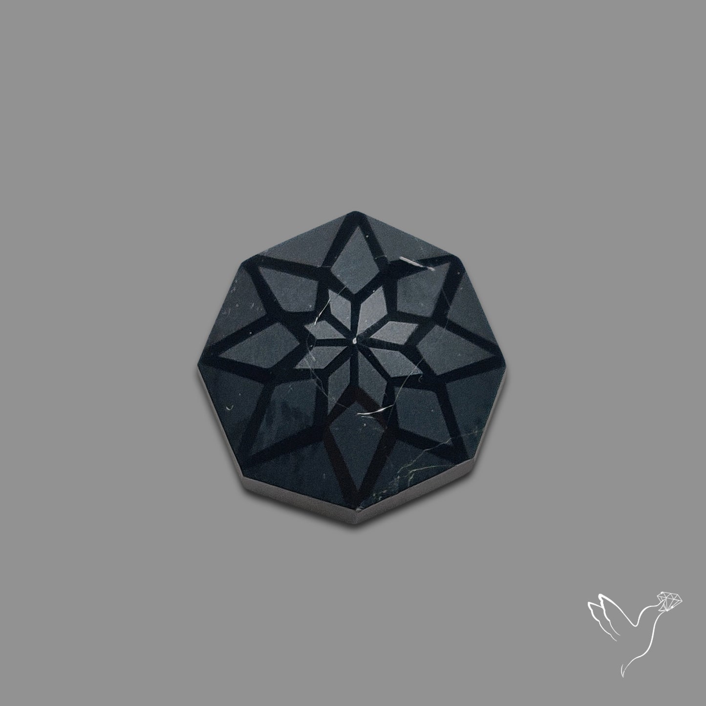 Black Spinel Precision Cut Handcarved