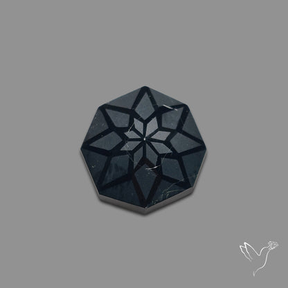 Black Spinel Precision Cut Handcarved
