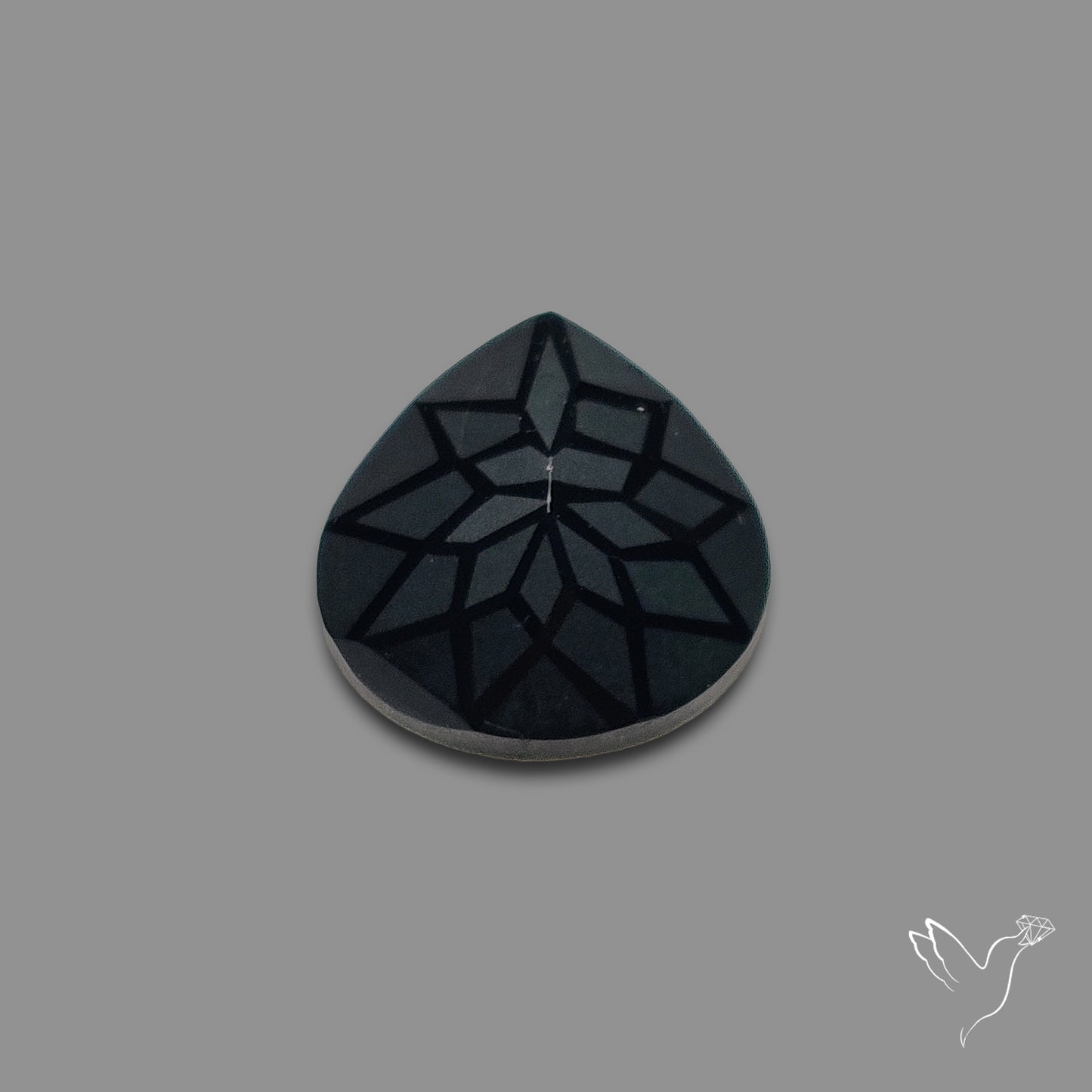 Black Spinel Precision Cut Handcarved