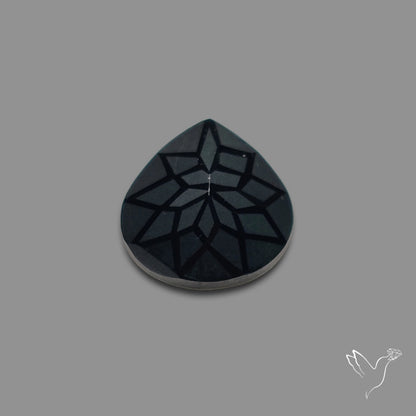 Black Spinel Precision Cut Handcarved