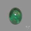 Deep Green Belgian Teal Fluorite Cabochon High Domed