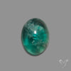 Deep Green Belgian Teal Fluorite Cabochon High Domed