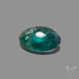 Deep Green Belgian Teal Fluorite Cabochon High Domed