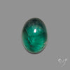 Deep Green Belgian Teal Fluorite Cabochon High Domed