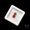 Rose Cut Hessonite Garnets Pair