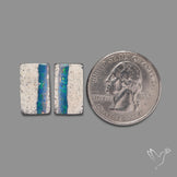 Rare Australian Pipe Opals Pair Crystal Pipe Opal (backed)