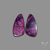 Purpurite Cabochons Pair