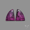 Purpurite Cabochons Pair