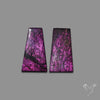 Purpurite Cabochons Pair