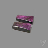 Purpurite Cabochons Pair