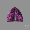 Purpurite Cabochons Pair