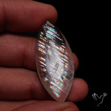 Rare Large Malawi Moonstone Cabochon Rainbow Fire Natural