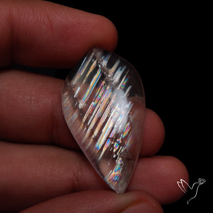 Rare Large Malawi Moonstone Cabochon Rainbow Fire Natural