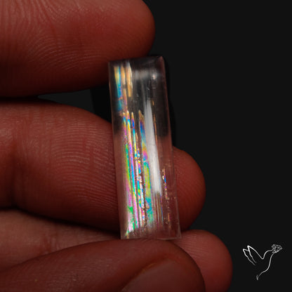 Rare Malawi Moonstone Cabochon Rainbow Fire Natural