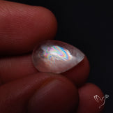 Rare Malawi Moonstone Cabochon Rainbow Fire Natural