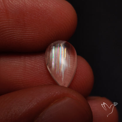 Rare Malawi Moonstone Cabochon Rainbow Fire Natural