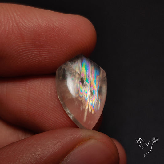 Rare Malawi Moonstone Cabochon Rainbow Fire Natural