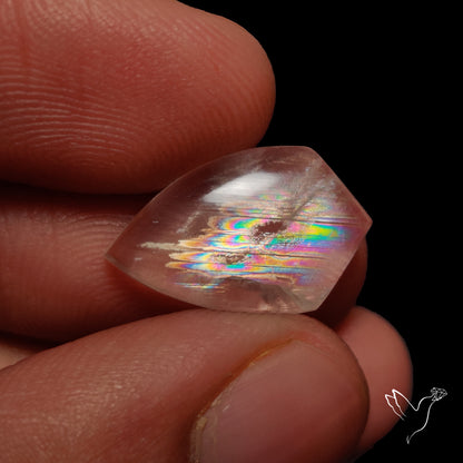 Rare Malawi Moonstone Cabochon Rainbow Fire Natural