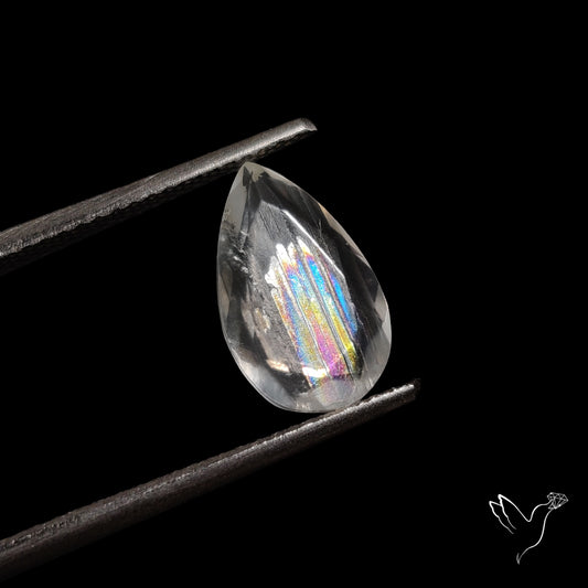 Malawi Moonstone Portrait Cut Faceted Step Cut