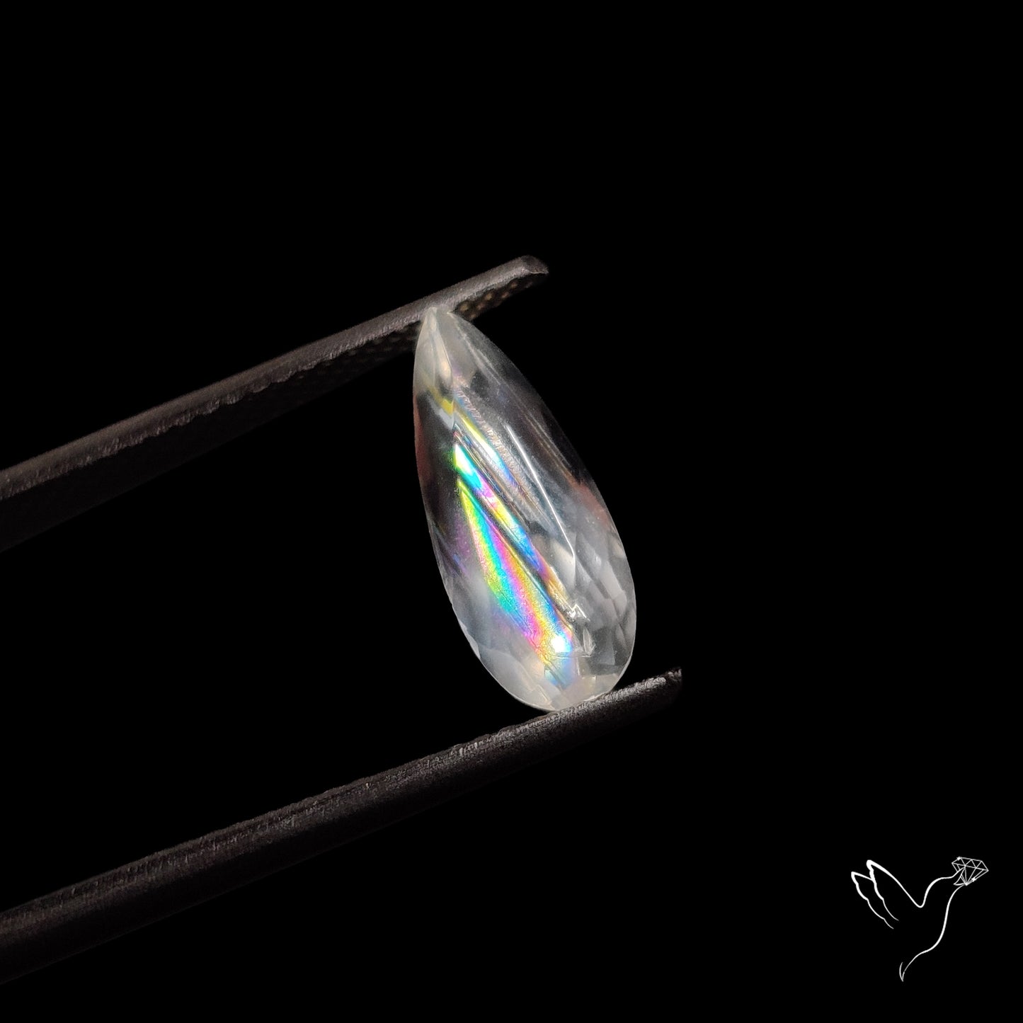 Faceted Malawi Moonstone Rare Rainbow Sheen Cut Stone