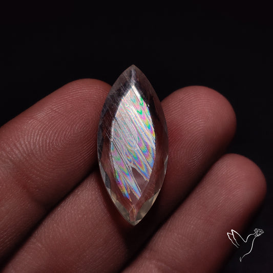 Malawi Moonstone Portrait Cut Faceted Step Cut