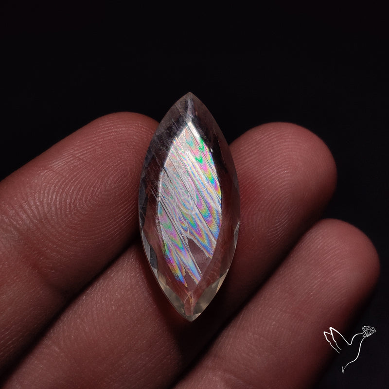 Malawi Moonstone Portrait Cut Faceted Step Cut