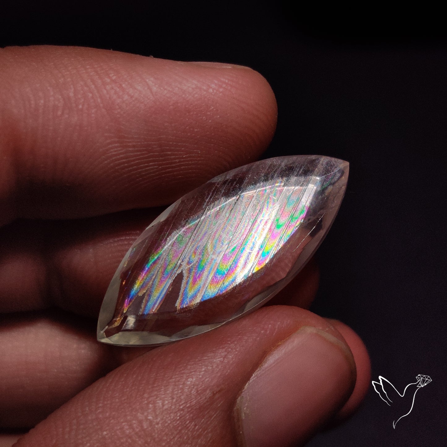 Malawi Moonstone Portrait Cut Faceted Step Cut