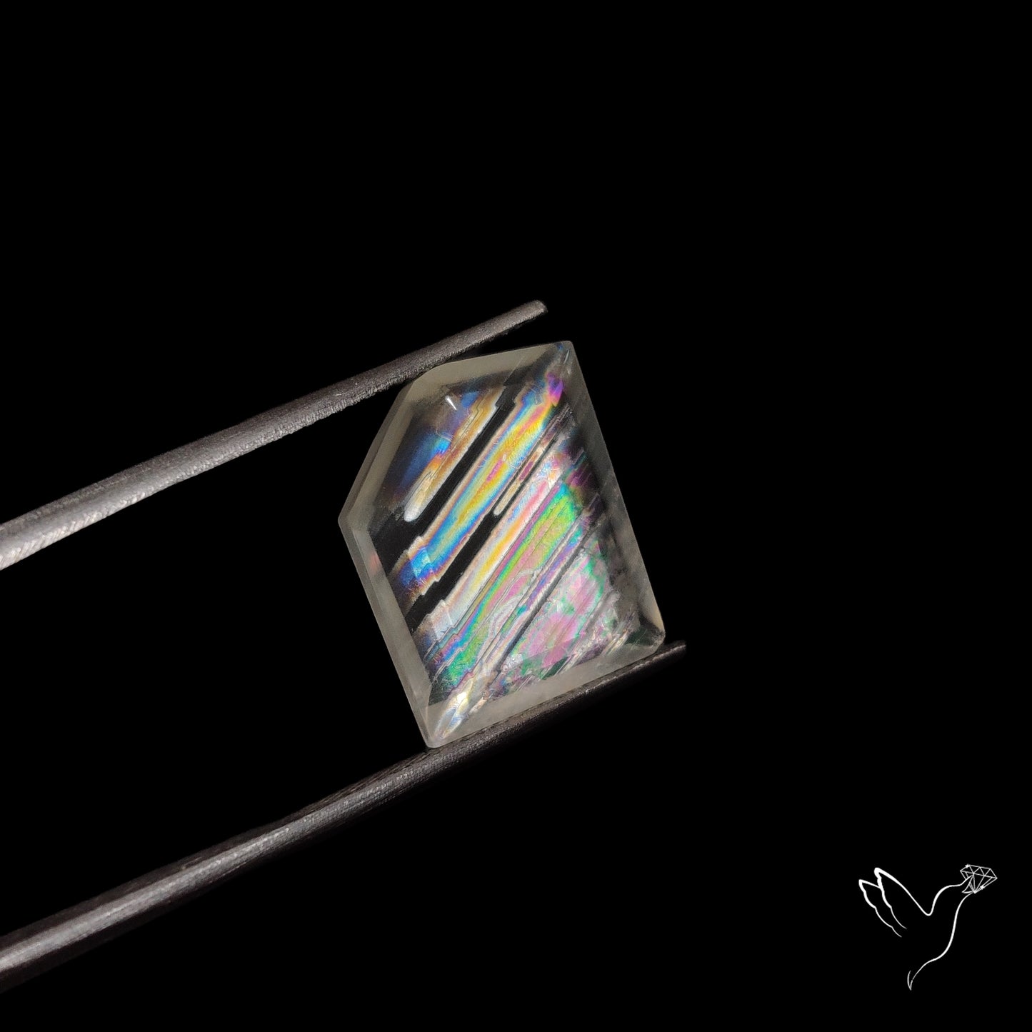 Malawi Moonstone Portrait Cut Faceted Step Cut