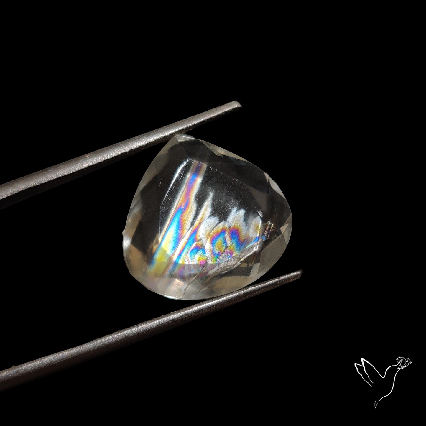 Malawi Moonstone Portrait Cut Faceted Step Cut