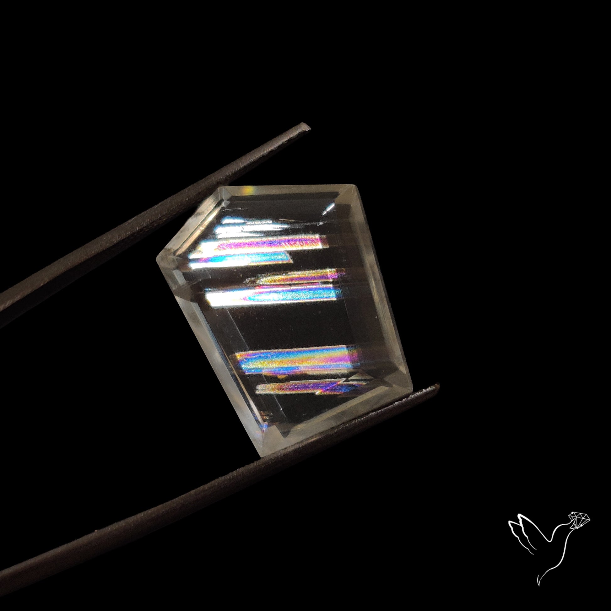 Malawi Moonstone Portrait Cut Faceted Step Cut