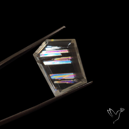 Malawi Moonstone Portrait Cut Faceted Step Cut